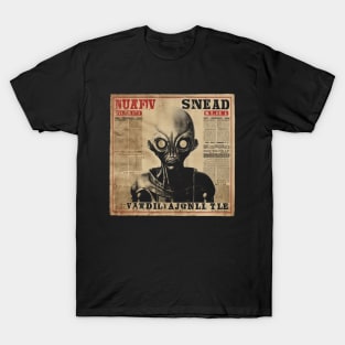 Vintage Japanese Alien UFO | Cool Japanese Sci-Fi Horror #12 T-Shirt